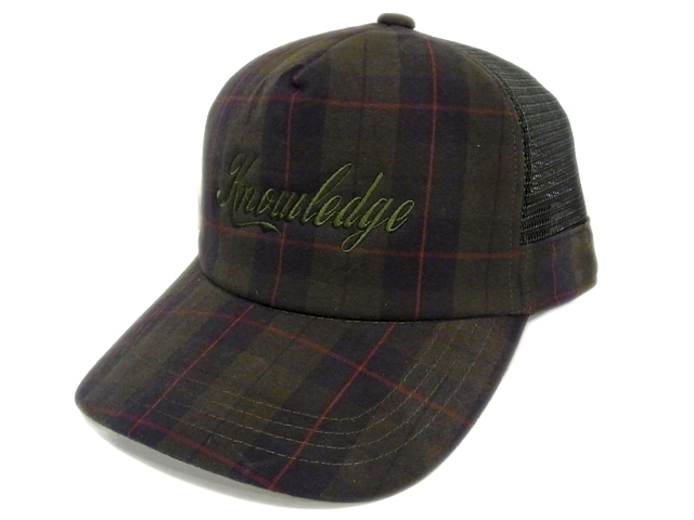 【KNOWLEDGE(ナレッジ)オリジナル】 Over Check KNOWLEDGE Mesh Cap(日本製)