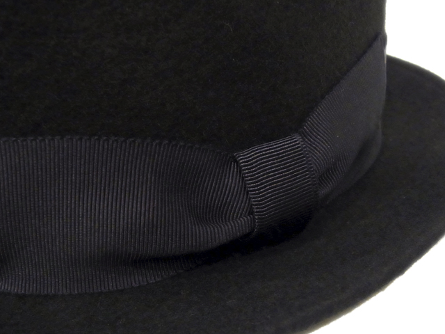 【KNOWLEDGE（ナレッジ）オリジナル】　Felt Porkpie Hat（日本製）　カラー：ブラック