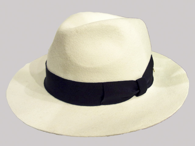 【KNOWLEDGE（ナレッジ）オリジナル】　Wide White Felt Hat（日本製）
