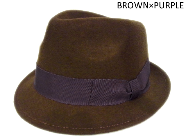 【KNOWLEDGE（ナレッジ）オリジナル】　Big Felt Teardrop Hat（日本製）　カラー：ブラウン