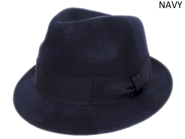 【KNOWLEDGE（ナレッジ）オリジナル】　Big Felt Teardrop Hat（日本製）　カラー：ネイビー