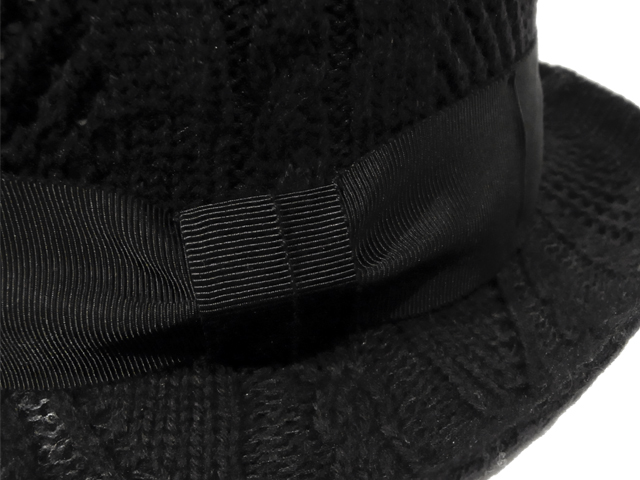 【KNOWLEDGE(ナレッジ)オリジナル】 Thermo Knit Bowler(日本製) カラー:ブラック