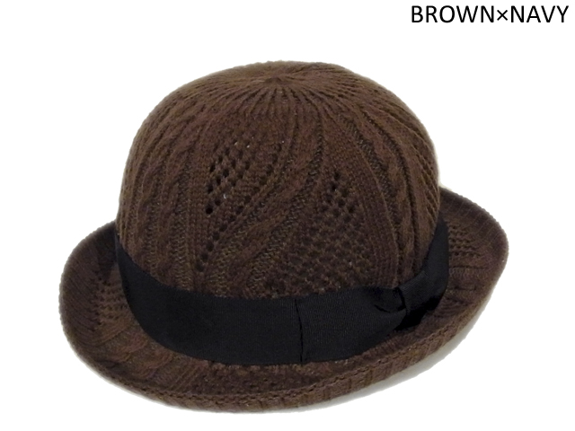 【KNOWLEDGE(ナレッジ)オリジナル】 Thermo Knit Bowler(日本製) カラー:ブラウン
