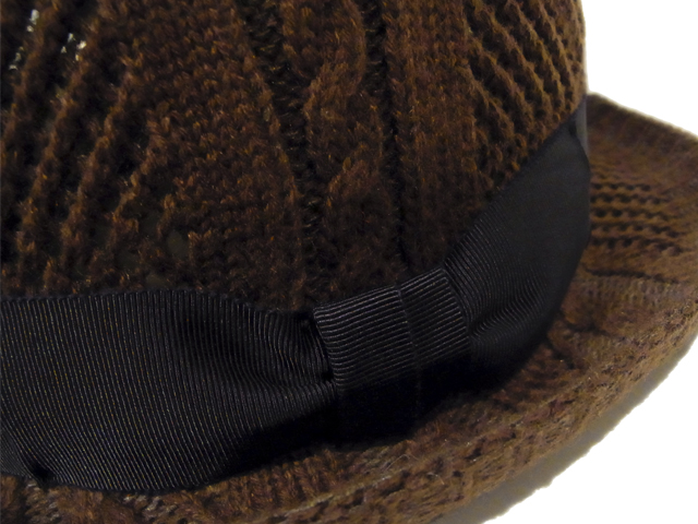 【KNOWLEDGE(ナレッジ)オリジナル】 Thermo Knit Bowler(日本製) カラー:ブラウン