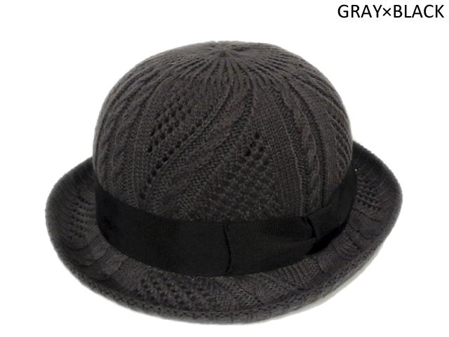 【KNOWLEDGE(ナレッジ)オリジナル】 Thermo Knit Bowler(日本製) カラー:グレー