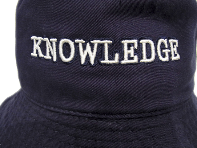 【KNOWLEDGE（ナレッジ）オリジナル】　KNOWLEDGE Bucket Hat（日本製）　カラー：ネイビー