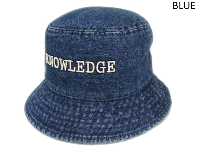 【KNOWLEDGE（ナレッジ）オリジナル】　KNOWLEDGE Denim Bucket Hat　カラー：ブルー