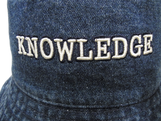 【KNOWLEDGE（ナレッジ）オリジナル】　KNOWLEDGE Denim Bucket Hat　カラー：ブルー