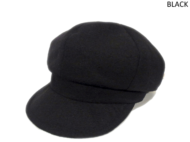 【KNOWLEDGE（ナレッジ）】　Wool Massive Casquette（日本製）　カラー：ブラック
