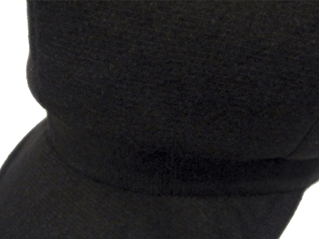 【KNOWLEDGE（ナレッジ）】　Wool Massive Casquette（日本製）　カラー：ブラック