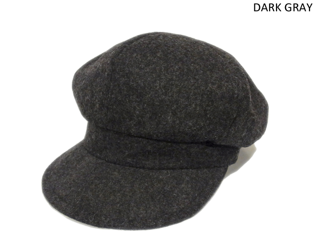 【KNOWLEDGE（ナレッジ）】　Wool Massive Casquette（日本製）　カラー：ダークグレイ