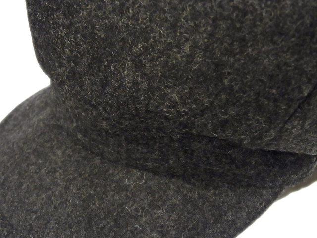 【KNOWLEDGE（ナレッジ）】　Wool Massive Casquette（日本製）　カラー：ダークグレイ