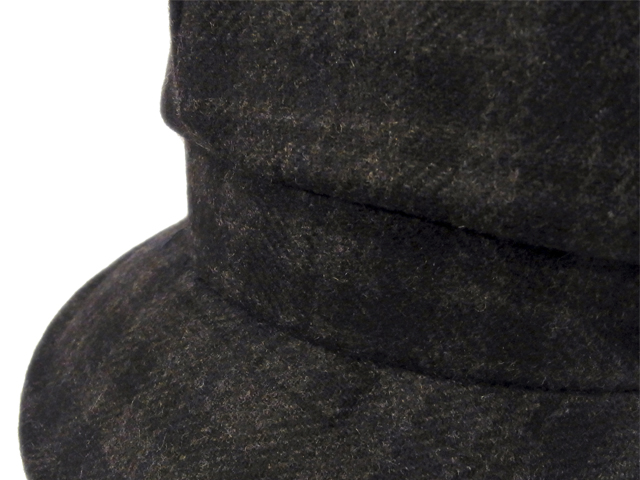 【KNOWLEDGE(ナレッジ)】 Black Glencheck Casquette(日本製)