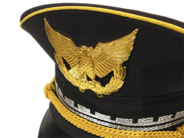 【国内仕入れ】　Bird Badge Peaked Cap　カラー：ブラック