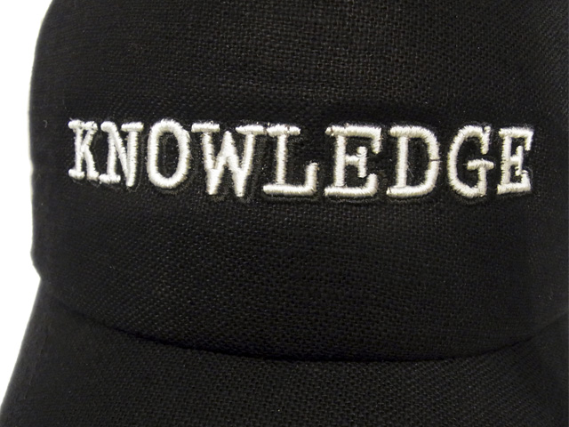 【KNOWLEDGE（ナレッジ）オリジナル】　KNOWLEDGE Linen Mesh Cap　カラー：ブラック