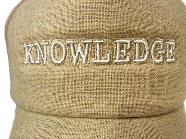 【KNOWLEDGE（ナレッジ）オリジナル】　KNOWLEDGE Linen Mesh Cap　カラー：ナチュラル