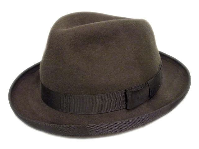 【CHRISTYS'（クリスティーズ）】　Gray Felt Homburg Hat（イギリス製）