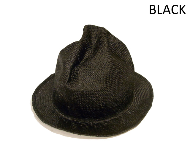 【EDHAT（エドハット）】　Sisal Mountain Hat（日本製）　カラー：ブラック