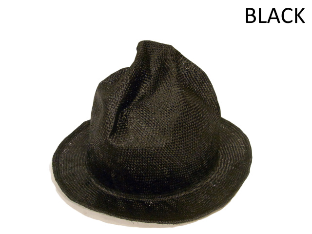 【EDHAT(エドハット)】 Sisal Mountain Hat(日本製) カラー:ブラック