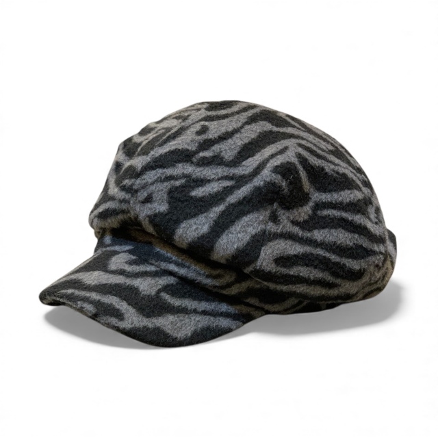 Zebra Wool Blend Casguette/Made In Tokyo KNOWLEDGE ゼブラ柄