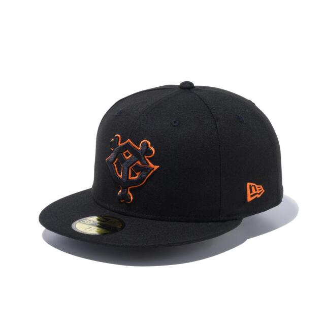 NEW ERA 59FIFTY 読売ジャイアンツ ブラック × ブラック/ラストオレンジ